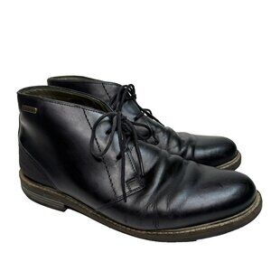 Barbour Chukka Boots Mens Size US 11 Black Ankle Lace Up Shoes